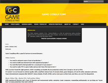 Tablet Screenshot of game-consulting.com